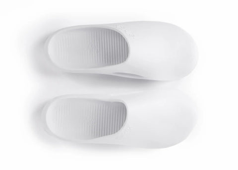 White shoe insoles on a white background