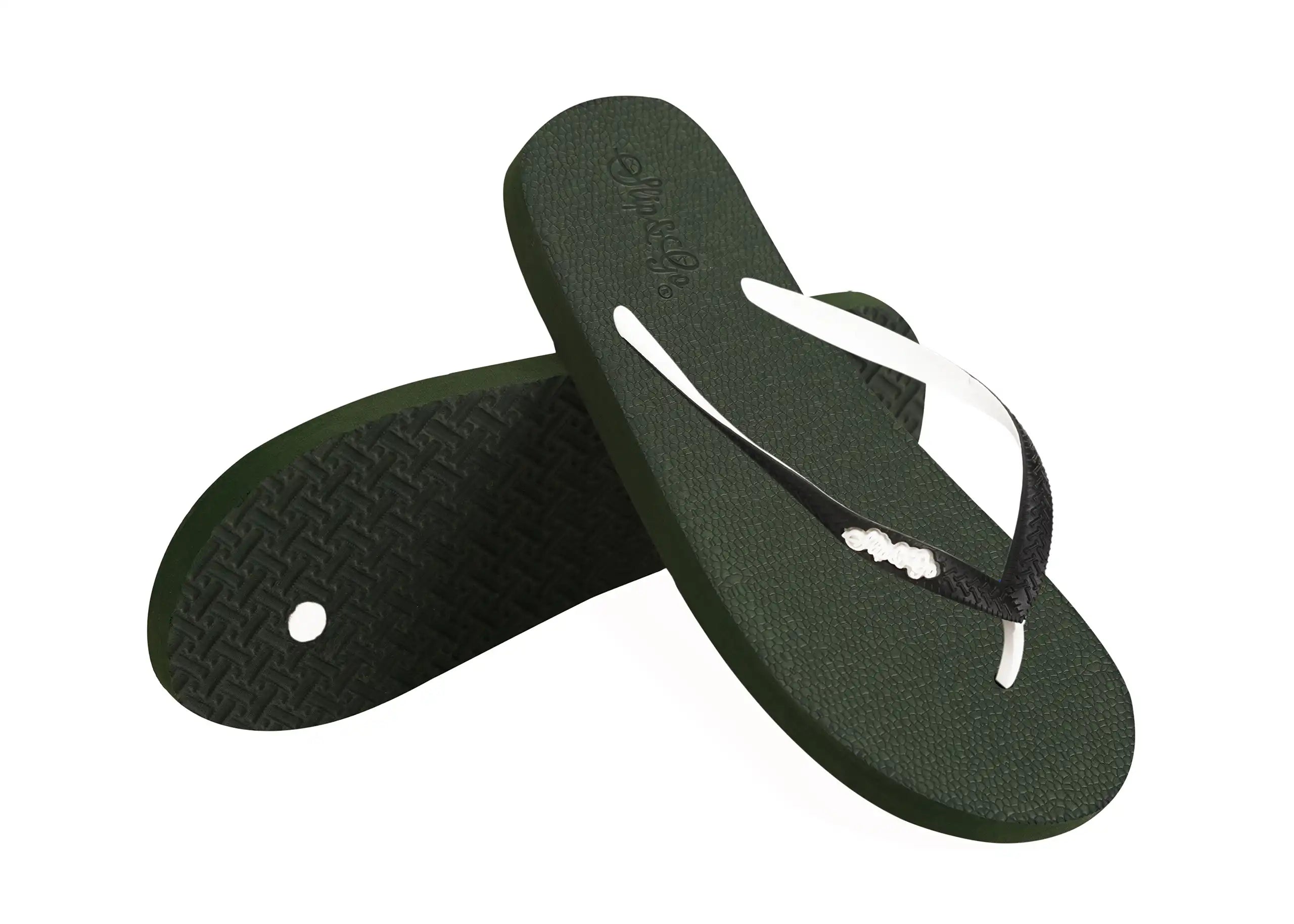 Natural Olive Green Premium Kids Comfort Slipper