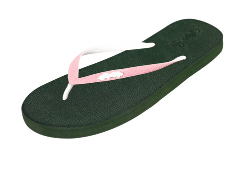 Natural Olive Green Premium Kids Comfort Slipper
