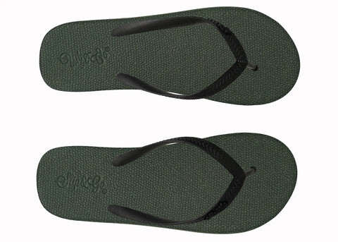 Natural Olive Green Premium Kids Comfort Slipper