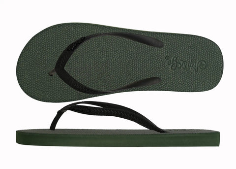 Natural Olive Green Premium Kids Comfort Slipper