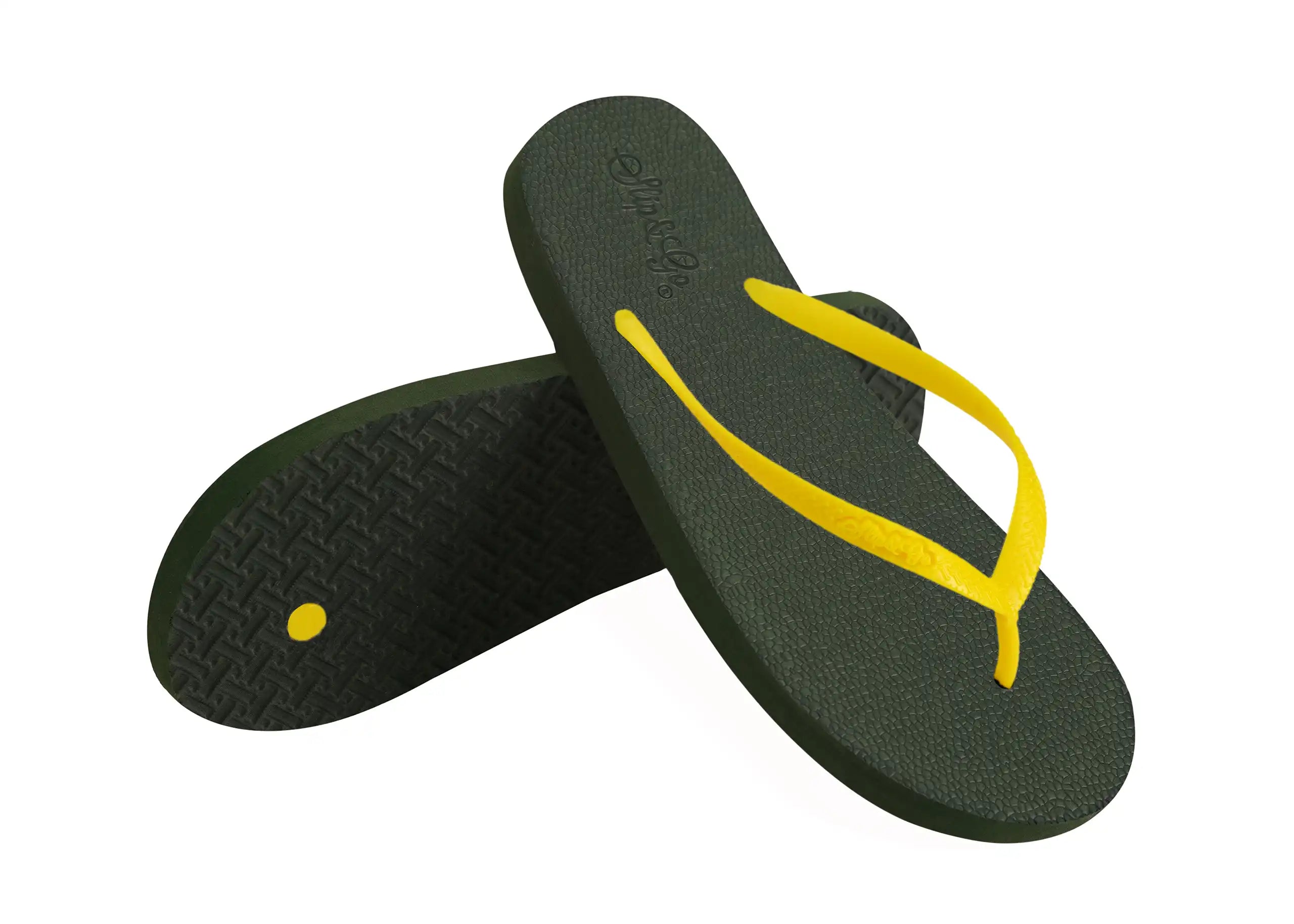 Natural Olive Green Premium Kids Comfort Slipper