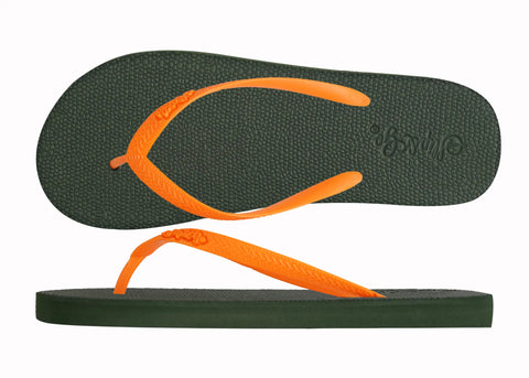 Natural Olive Green Premium Kids Comfort Slipper