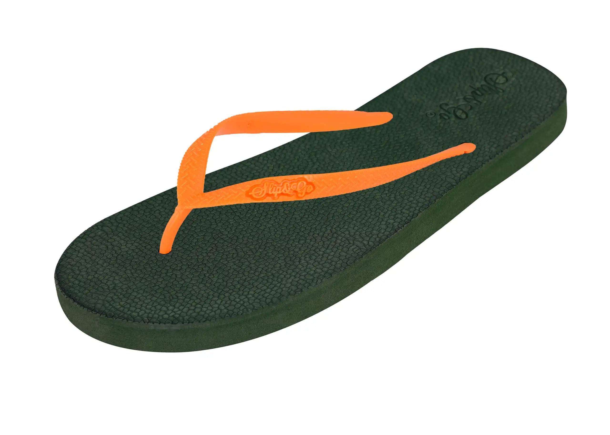 Natural Olive Green Premium Kids Comfort Slipper