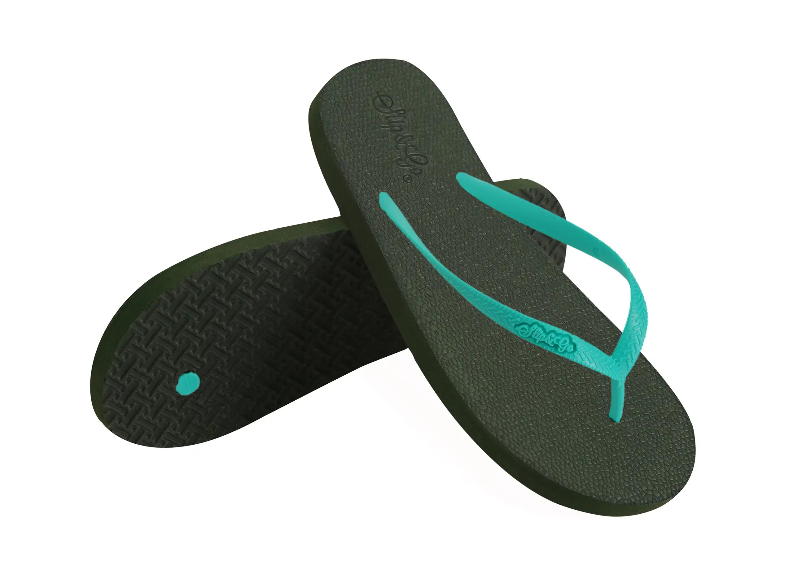 Natural Olive Green Premium Kids Comfort Slipper