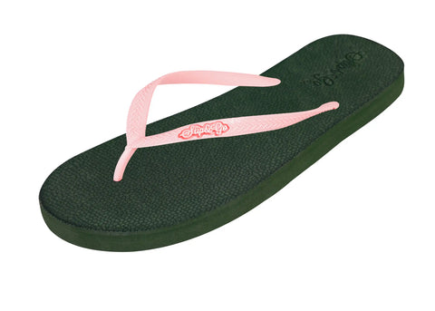 Natural Olive Green Premium Kids Comfort Slipper