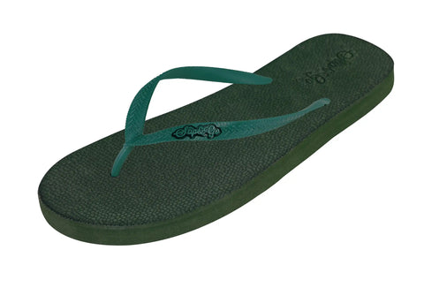 Natural Olive Green Premium Kids Comfort Slipper