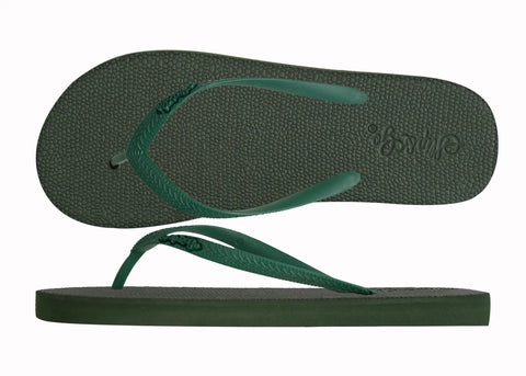 Natural Olive Green Premium Kids Comfort Slipper
