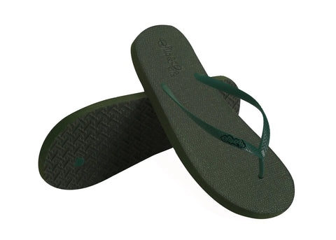 Natural Olive Green Premium Kids Comfort Slipper